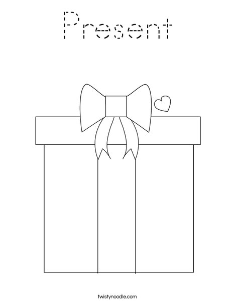 Present Coloring Page