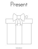 Present Coloring Page