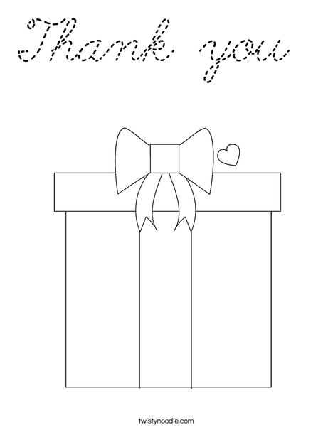 Present Coloring Page