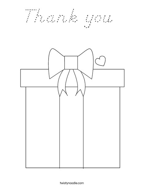 Present Coloring Page