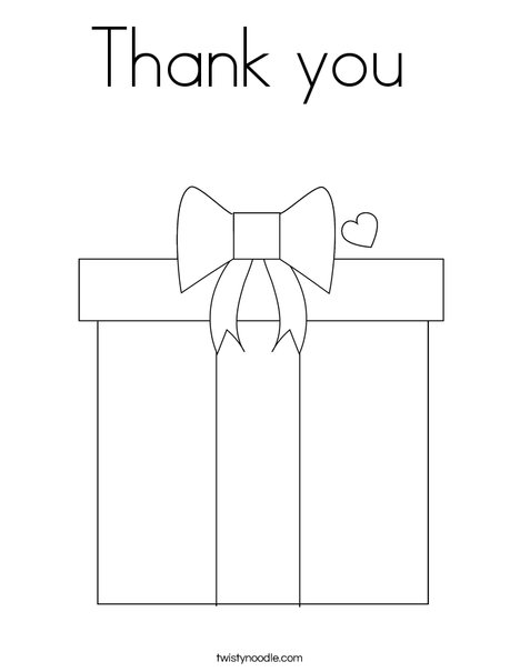 Present Coloring Page