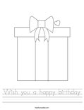 Wish you a happy birthday Worksheet