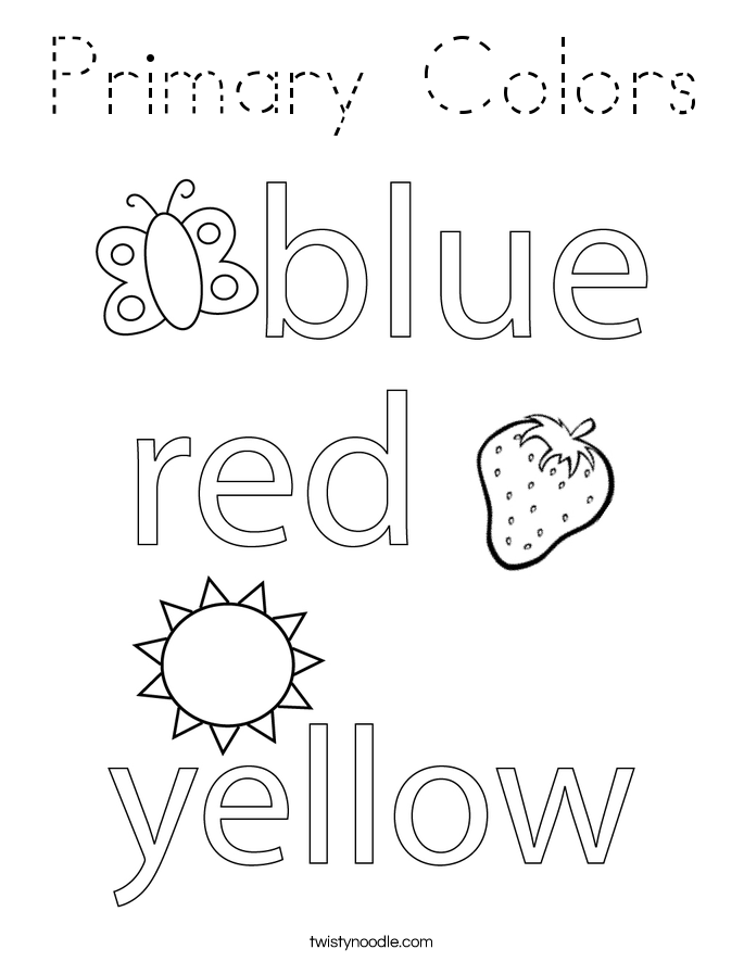 Primary Colors Coloring Page