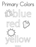 Primary Colors Coloring Page