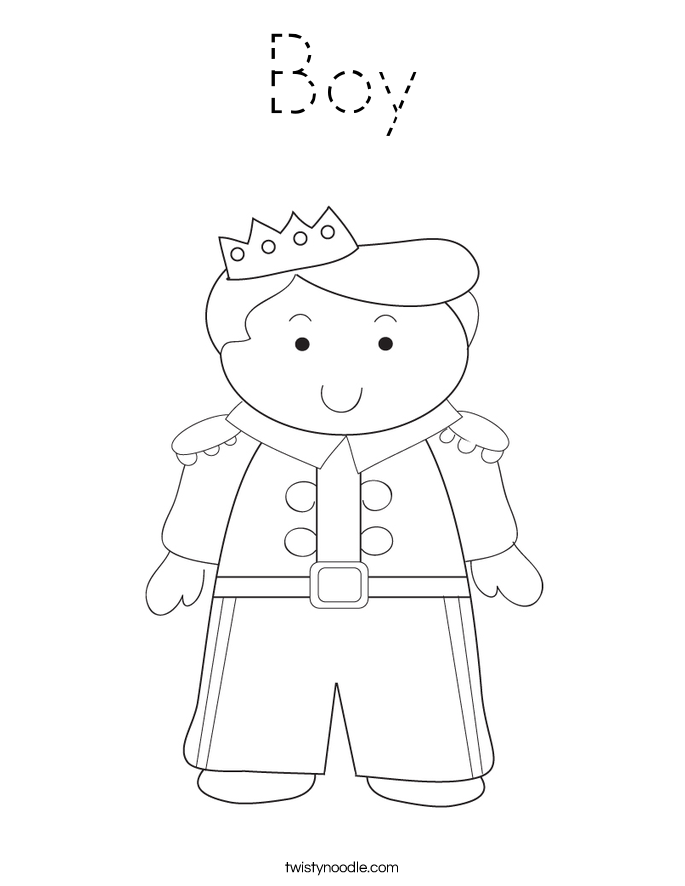 Boy Coloring Page