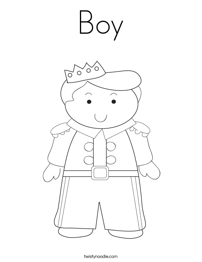 Boy Coloring Page