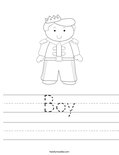 Boy Worksheet