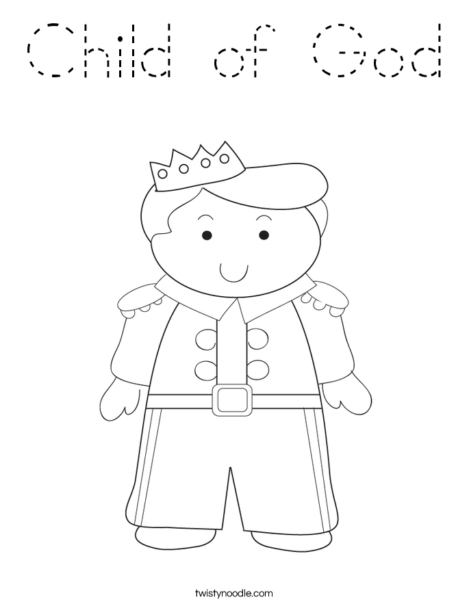 Child of God Coloring Page