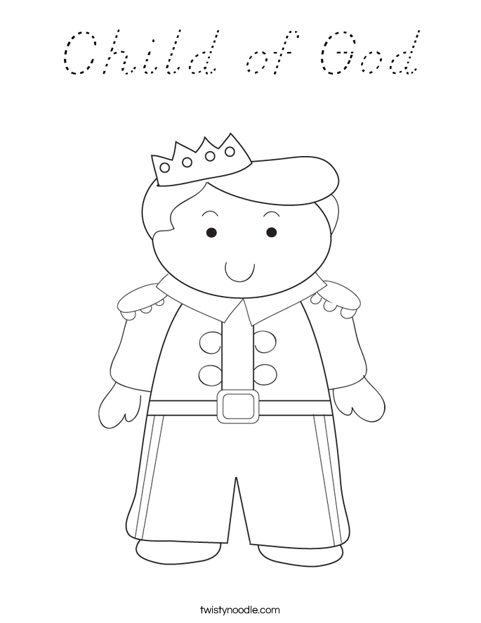 Child of God Coloring Page