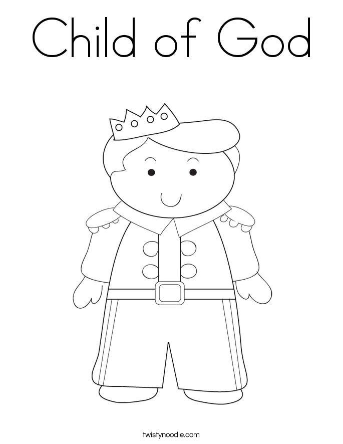 Child of God Coloring Page