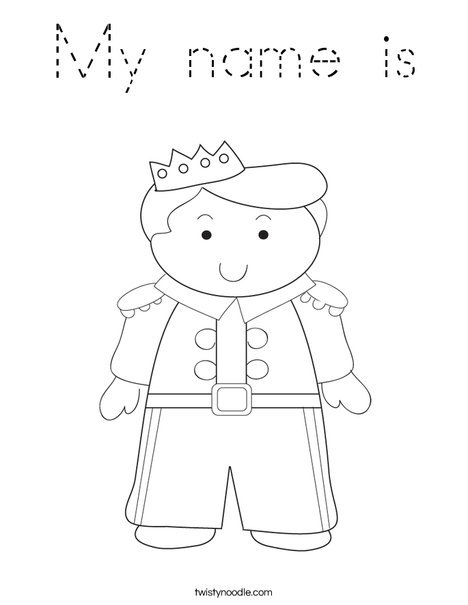 Prince Coloring Page