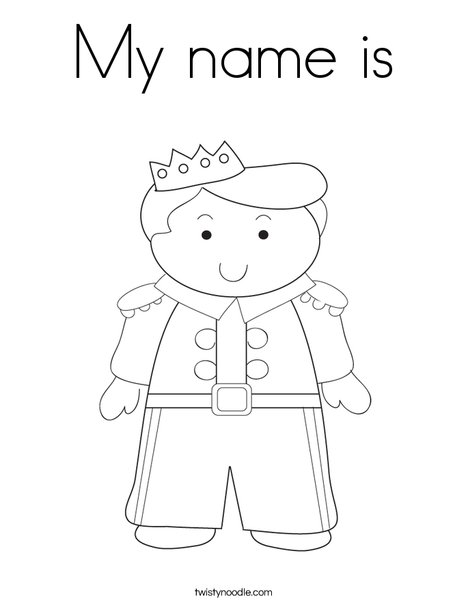 Prince Coloring Page