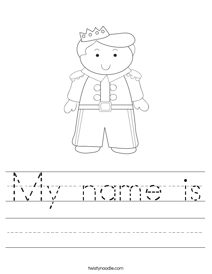 My name is Worksheet