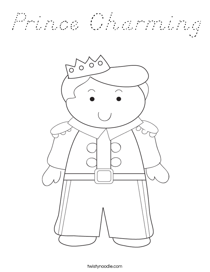 Prince Charming Coloring Page