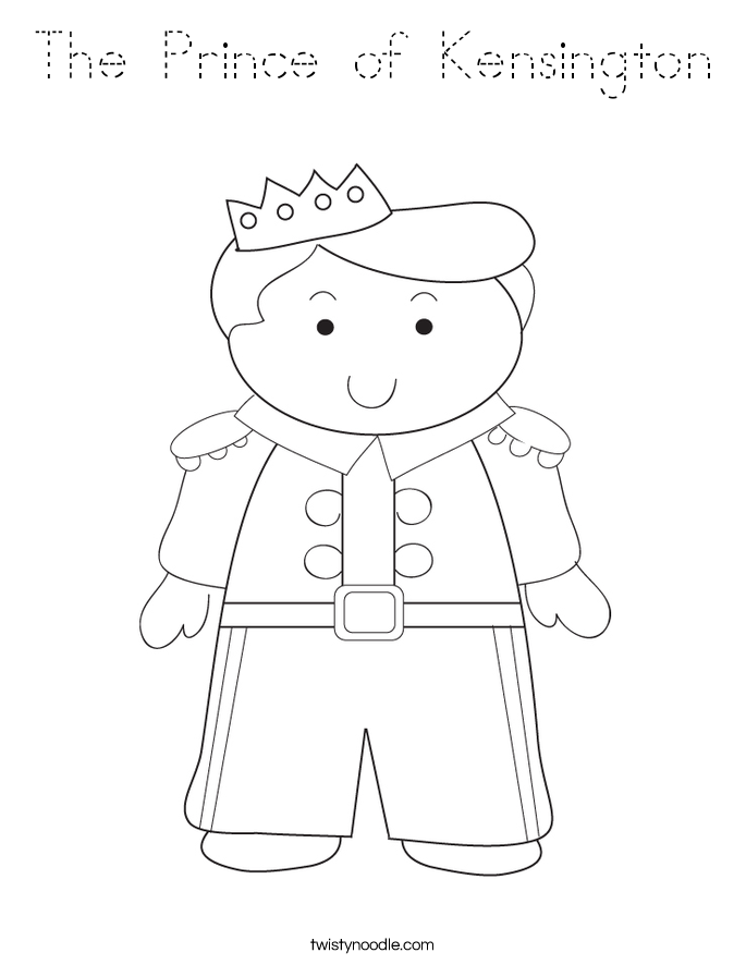The Prince of Kensington Coloring Page