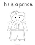 This is a prince.Coloring Page