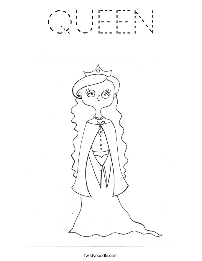 QUEEN Coloring Page