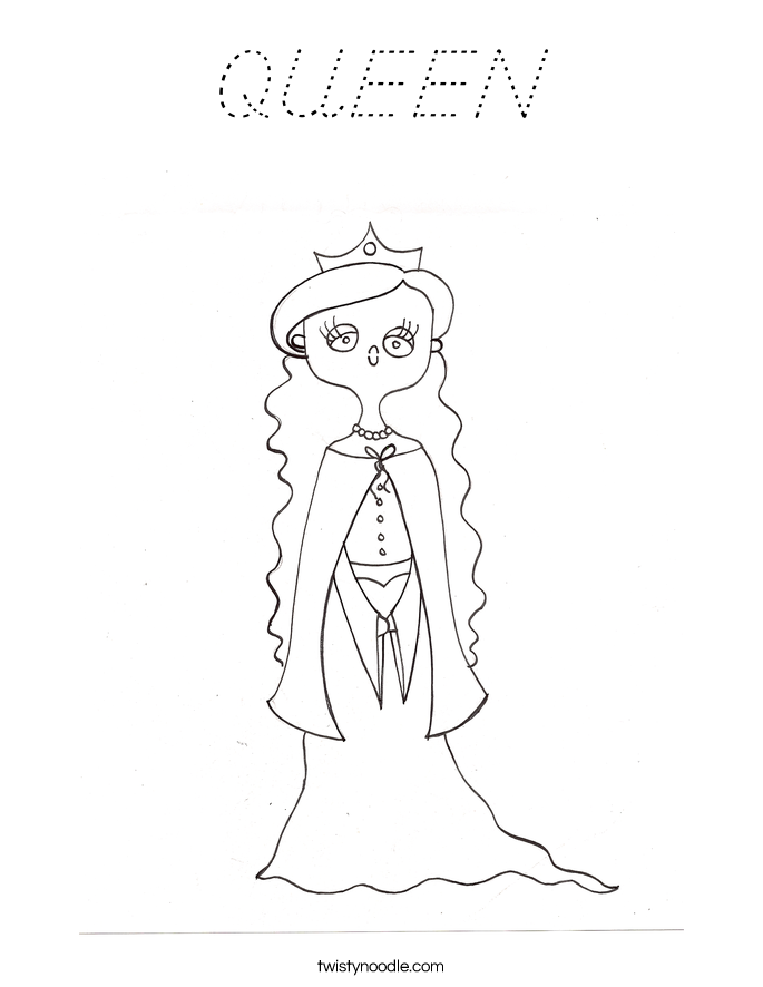 QUEEN Coloring Page