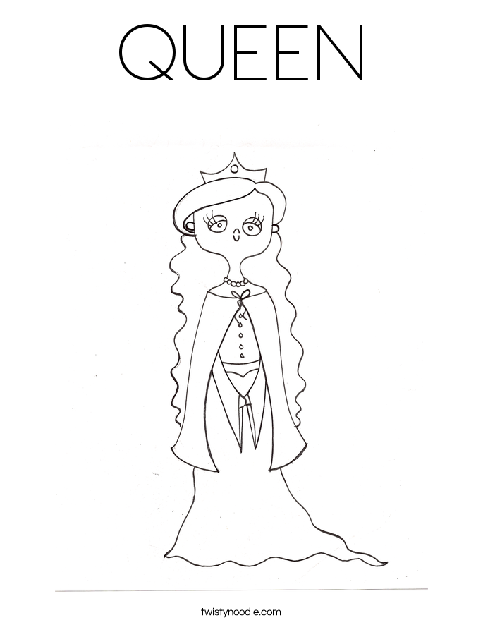 QUEEN Coloring Page