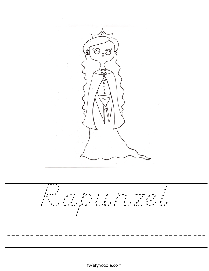 Rapunzel Worksheet