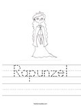 Rapunzel Worksheet