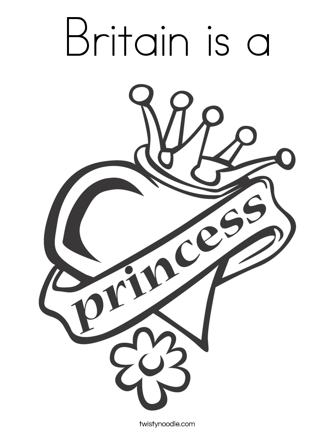 Britain is a Coloring Page
