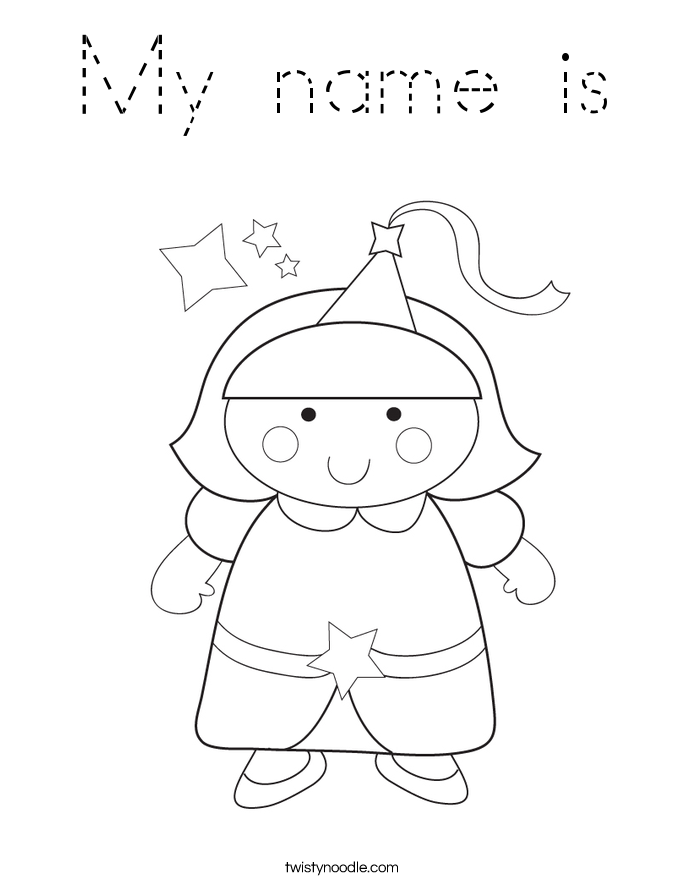 My name is Coloring Page