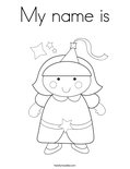My name is Coloring Page