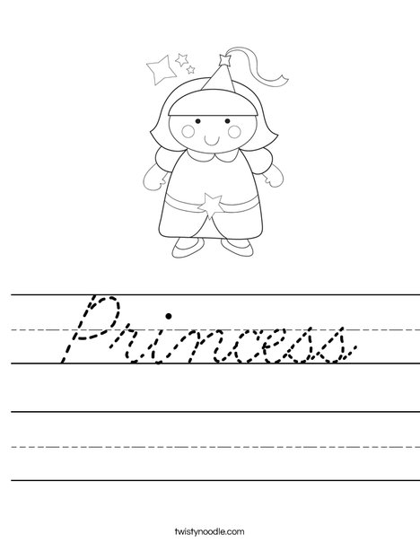 Princess Worksheet