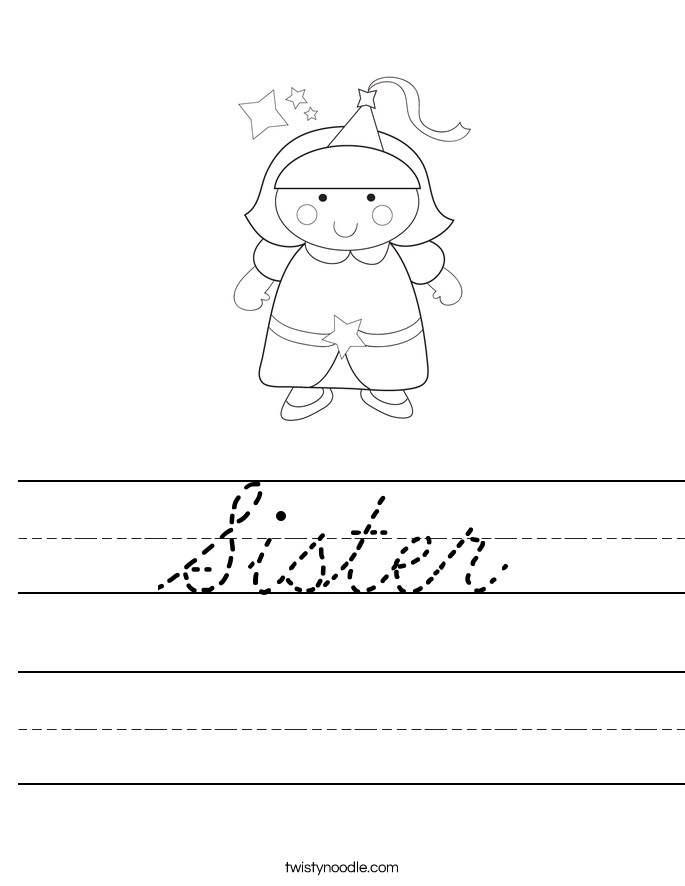 Sister Worksheet