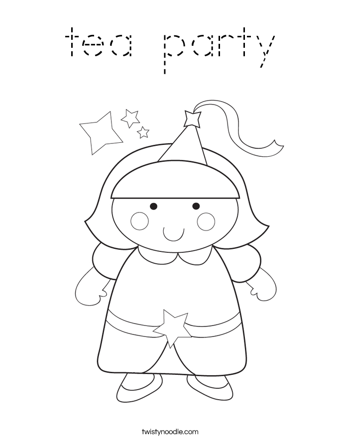 tea party Coloring Page