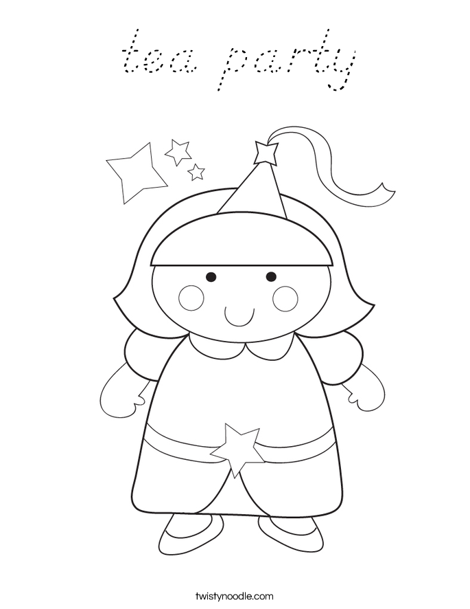 tea party Coloring Page