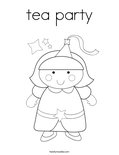 tea party Coloring Page