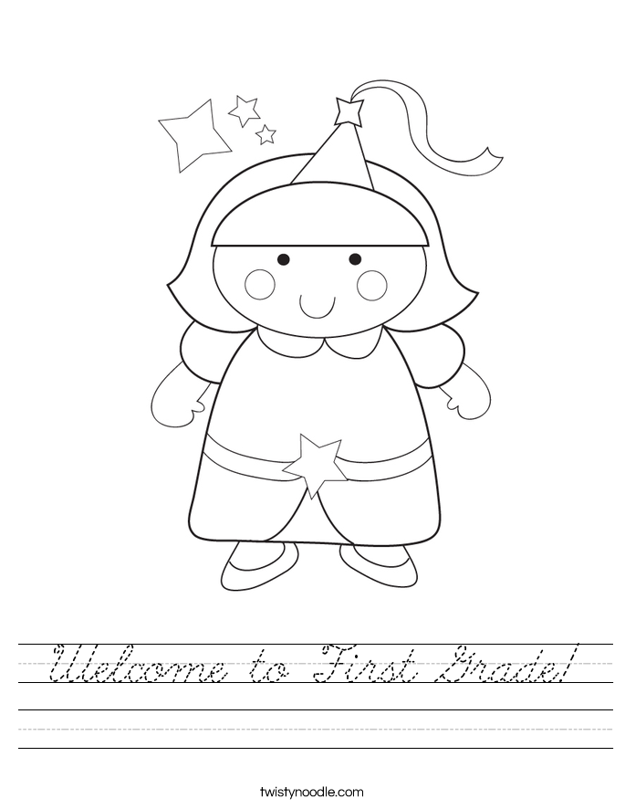 Welcome to First Grade! Worksheet