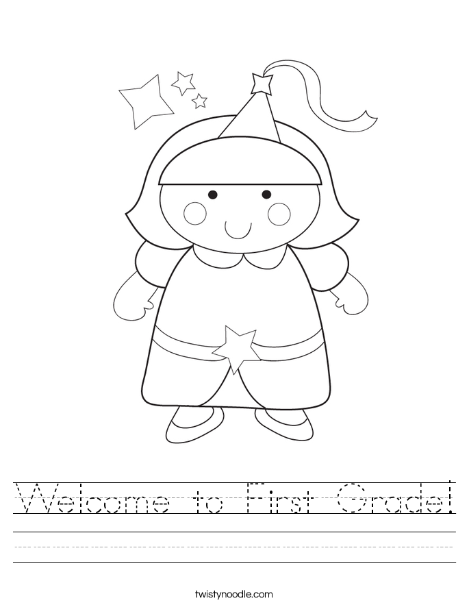 Welcome to First Grade! Worksheet