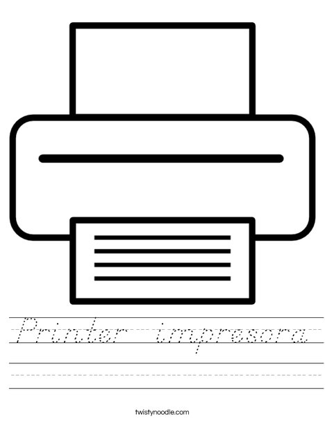 Printer Worksheet