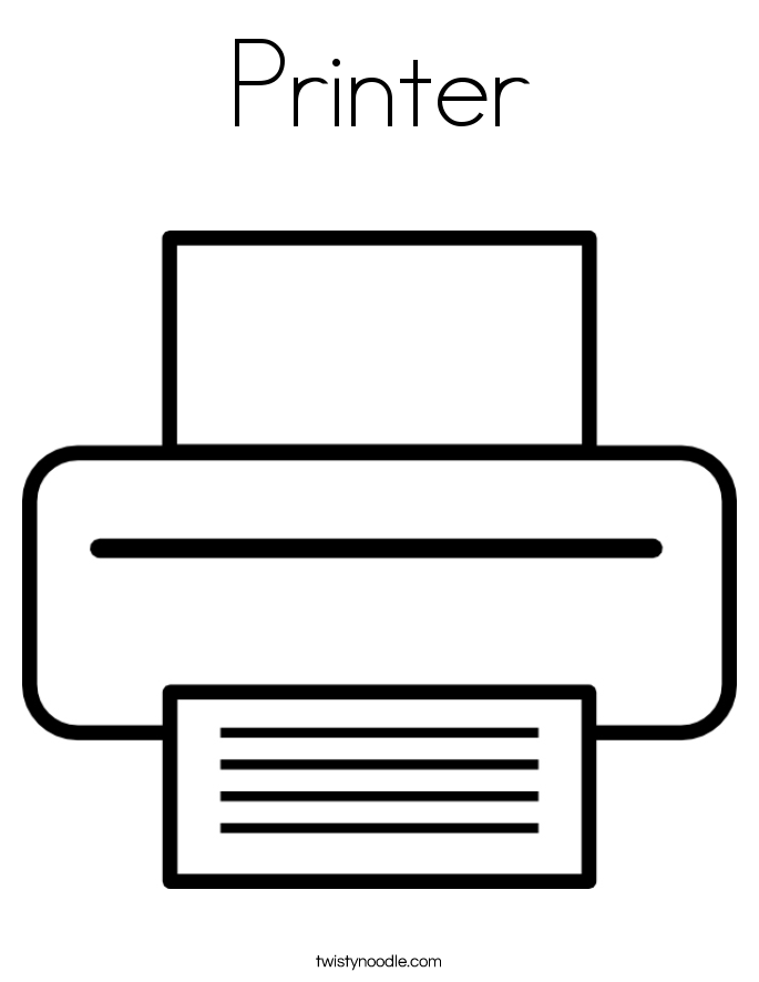 Printer Coloring Page