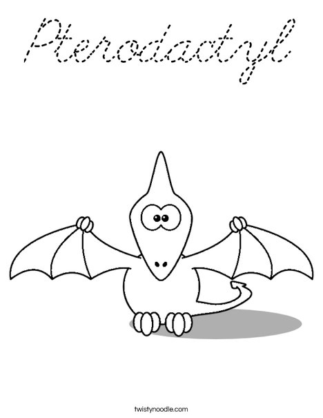 Pterodactyl Coloring Page