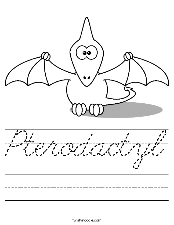 Pterodactyl Worksheet