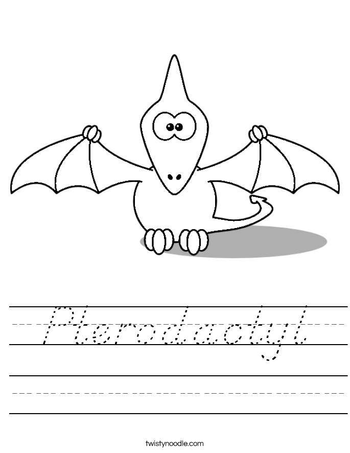 Pterodactyl Worksheet