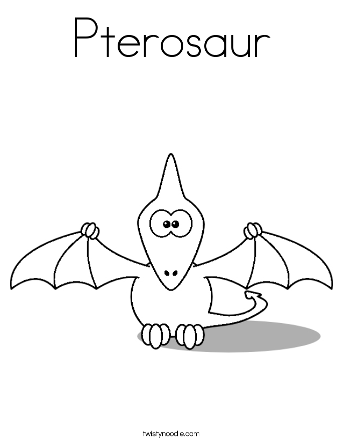 Pterosaur Coloring Page