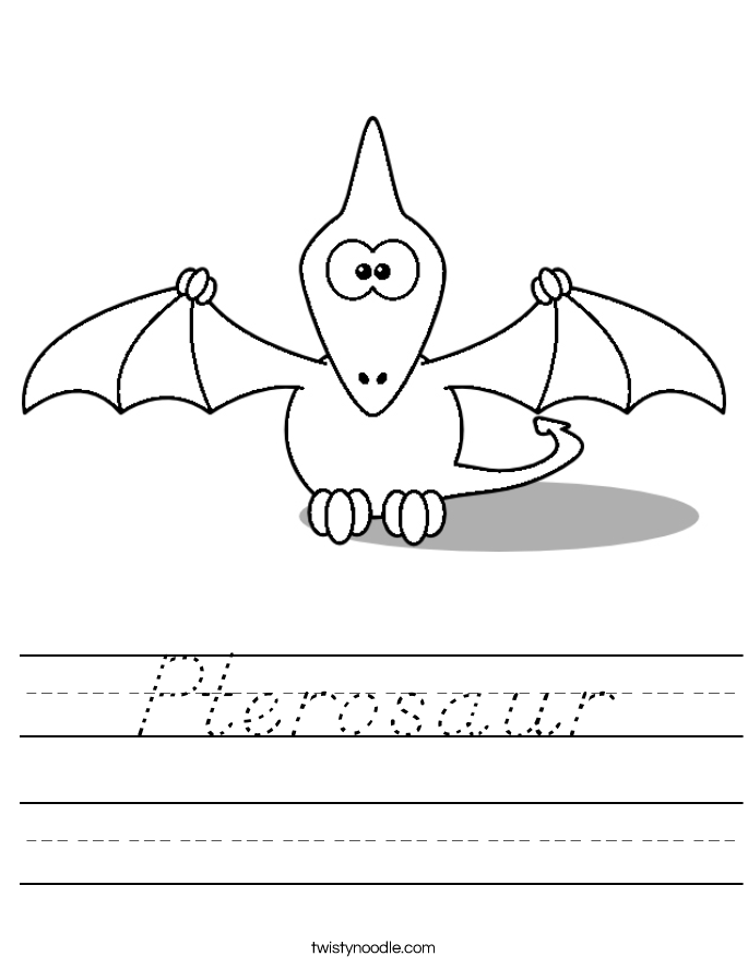 Pterosaur Worksheet