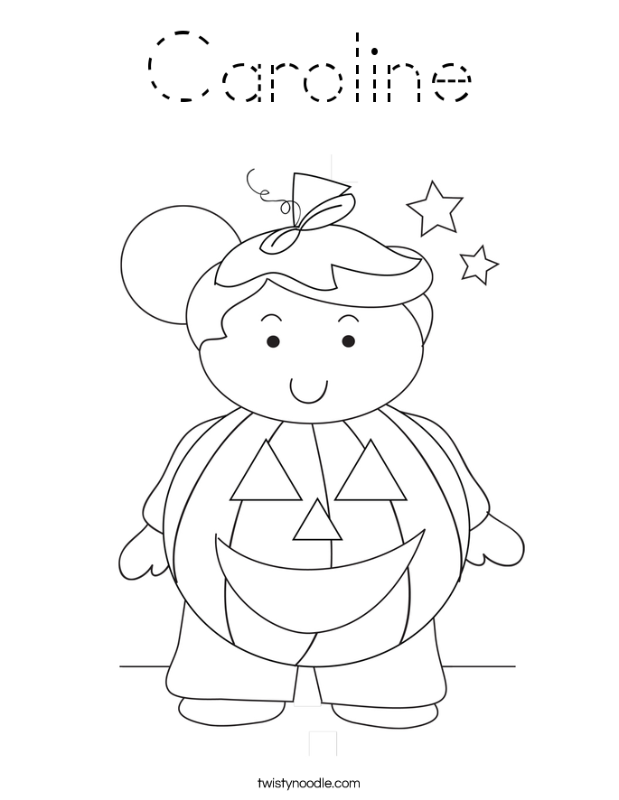 Caroline Coloring Page