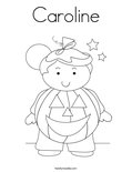 Caroline Coloring Page