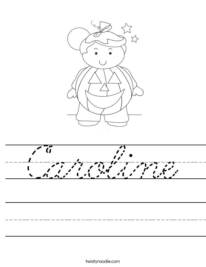 Caroline Worksheet