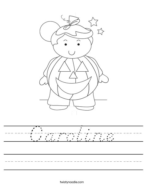 Pumpkin Boy Worksheet