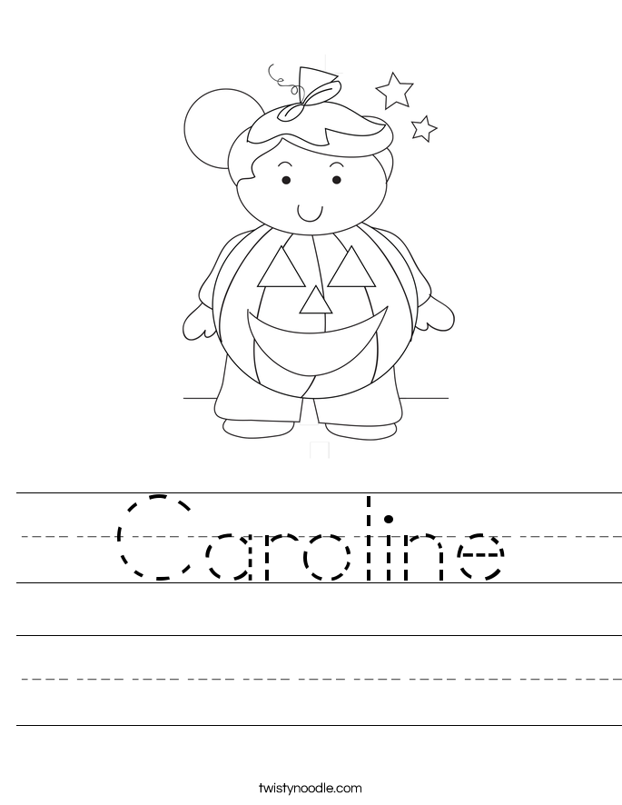 Caroline Worksheet