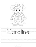 Caroline Worksheet