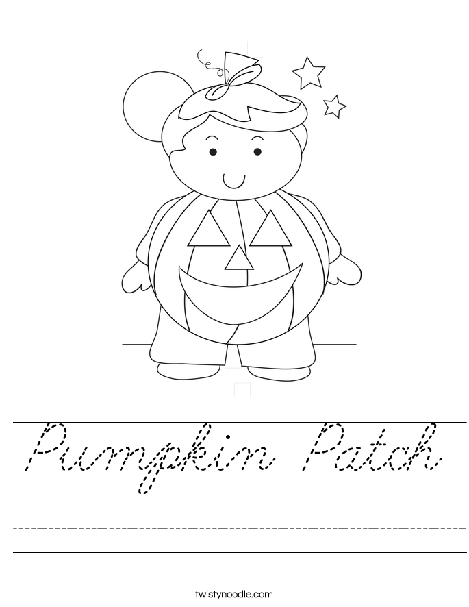 Pumpkin Patch Worksheet