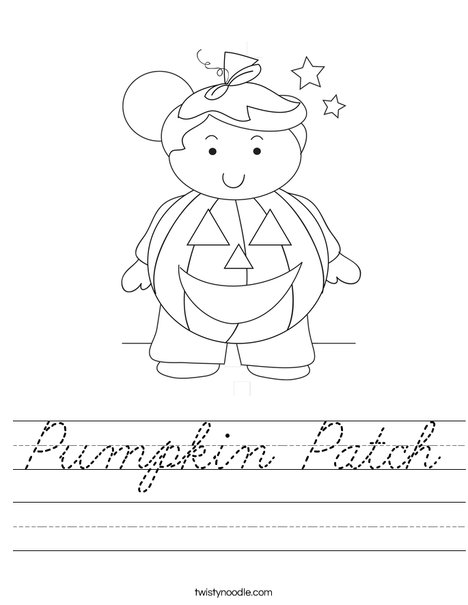 Pumpkin Boy Worksheet